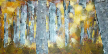 Pintura titulada "Old Forest" por Zeke Nord, Obra de arte original, Acrílico
