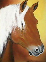 Pintura intitulada "cavalo" por José Luís Francisco Zé, Obras de arte originais