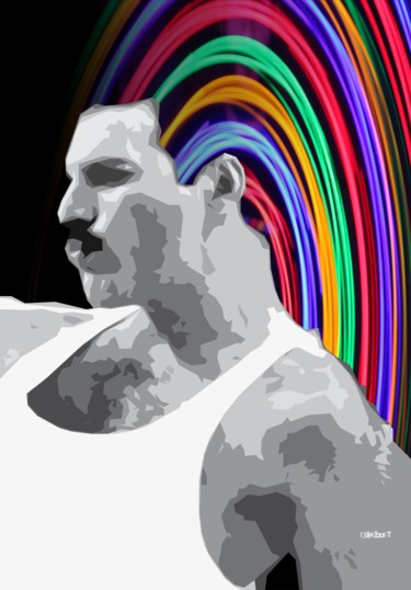 Digital Arts titled "Freddie" by Zelko Radic, Original Artwork, Digital Painting