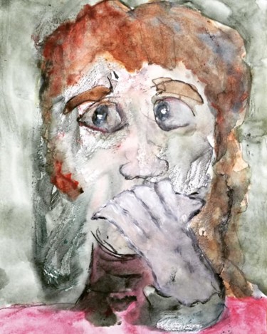 Painting titled "« I woke up blinded…" by Ananda Eva, Original Artwork, Acrylic