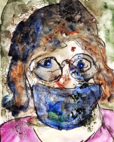 Pintura intitulada "« Whipping girl ».…" por Ananda Eva, Obras de arte originais, Acrílico