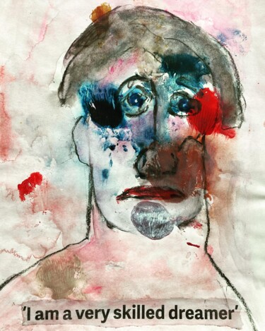 Malerei mit dem Titel "« L’homme qui aime…" von Ananda Eva, Original-Kunstwerk, Acryl