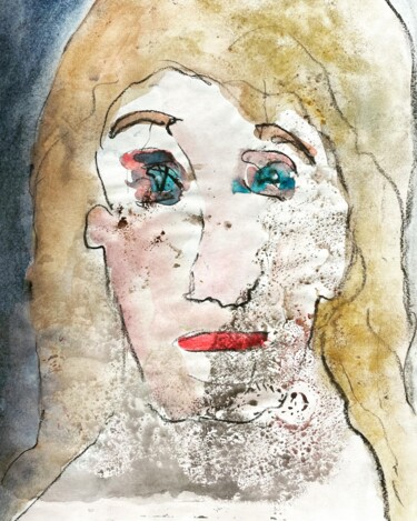 Schilderij getiteld "« A disaffected wom…" door Ananda Eva, Origineel Kunstwerk, Acryl