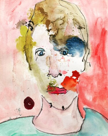 Peinture intitulée "« The lost boy ». F…" par Ananda Eva, Œuvre d'art originale, Acrylique