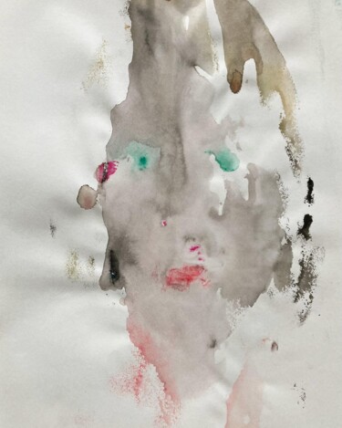 Картина под названием "« La femme enlisée…" - Ananda Eva, Подлинное произведение искусства, Акрил