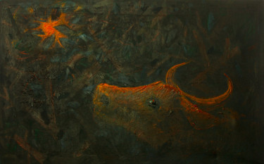 Painting titled "Lost in the woods c…" by Zenya Gorlik, Original Artwork, Acrylic