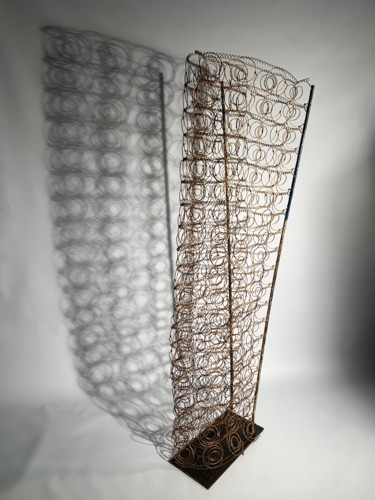 Babel Sculpture intitulée "Babel" par Zenzivi Nora Yahiaoui, Œuvre d'art originale, Fil de fer