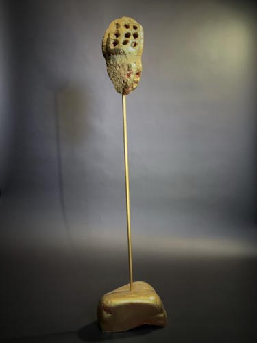 Escultura intitulada "La ruée vers l'or" por Zenzivi Nora Yahiaoui, Obras de arte originais, Pedra