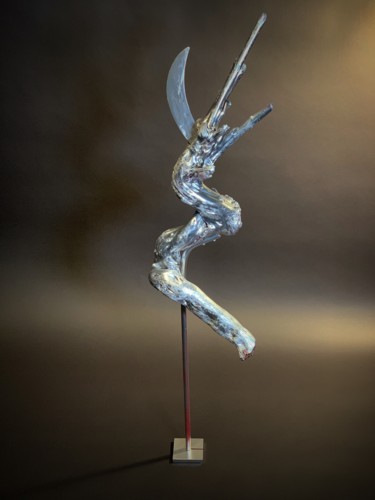 Sculpture intitulée "Monster" par Zenzivi Nora Yahiaoui, Œuvre d'art originale, Bois