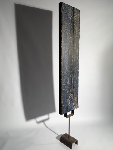 Escultura intitulada "Check Point" por Zenzivi Nora Yahiaoui, Obras de arte originais, Madeira