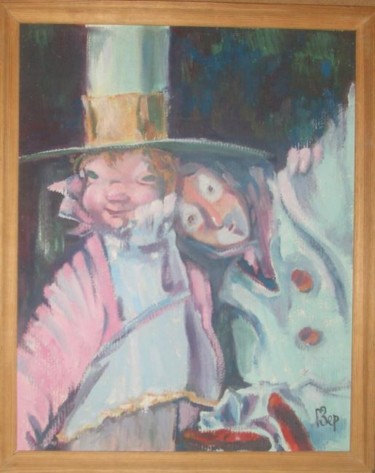 Painting titled "Friends" by Georgii Zernitskii George Zernitsky, Original Artwork