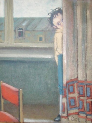 Painting titled "Alone / Один" by Georgii Zernitskii George Zernitsky, Original Artwork