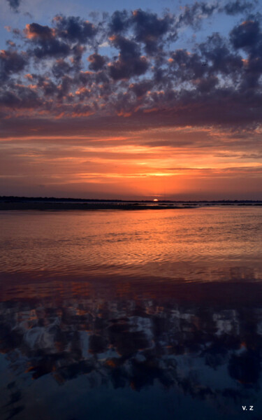 Photographie intitulée "Sunset Plouescat 20…" par Zeroual Vincent, Œuvre d'art originale, Photographie numérique