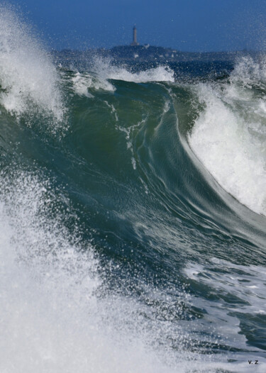 Photographie intitulée "Big Wave a Cléder" par Zeroual Vincent, Œuvre d'art originale, Photographie numérique
