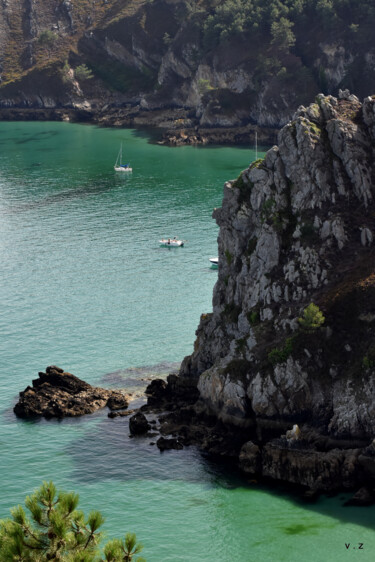 Photography titled "Les falaises de Mor…" by Zeroual Vincent, Original Artwork, Non Manipulated Photography