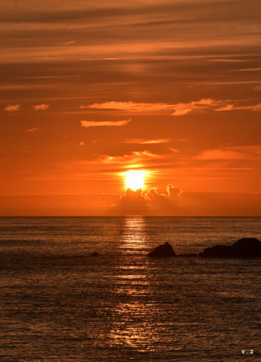 Photography titled "Soir d'été a Ploues…" by Zeroual Vincent, Original Artwork, Digital Photography