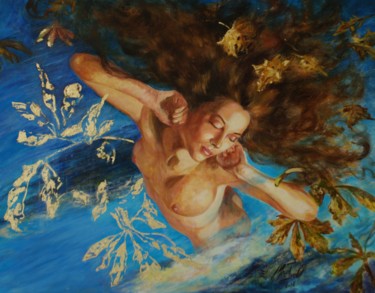 Peinture intitulée "Volupté d'automne" par Zet Michell, Œuvre d'art originale, Huile