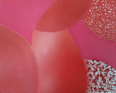 Painting titled "Monochrome Rouge" by Zeta, Original Artwork, Acrylic