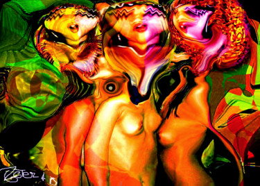 Digital Arts titled "mes demoiselles d'a…" by Zeter Georges, Original Artwork