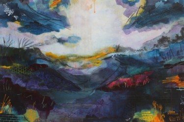 Картина под названием "Lone Moor" - Galina Zimmatore, Подлинное произведение искусства, Акрил Установлен на Деревянная панель