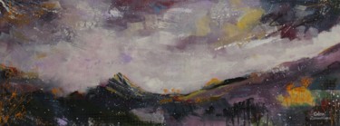 Картина под названием "The Tor of Dartmoor" - Galina Zimmatore, Подлинное произведение искусства, Акрил