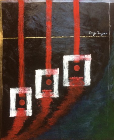 Pittura intitolato "Туман" da Serge Jagat, Opera d'arte originale, Olio Montato su Telaio per barella in legno