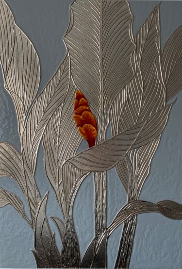 Pintura intitulada "Банановое дерево" por Zhanat Zharkimbayeva, Obras de arte originais, Resina