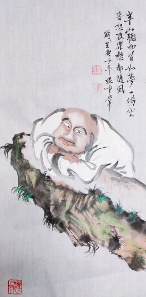 Painting titled "Works No.4" by Chongqun Zhang 张重群, Original Artwork, Pigments