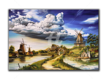 Malerei mit dem Titel "Neverland" von Zhanna Ilieva, Original-Kunstwerk, Öl