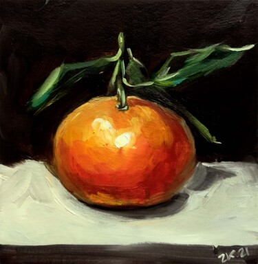 Pintura intitulada "Tangerine Painting…" por Zhanna Kan, Obras de arte originais, Óleo