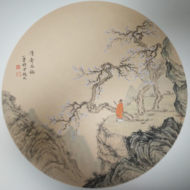 Painting titled "NO.16 Unusual plum…" by Gang Zhao Zhao Gang, Original Artwork, Pigments