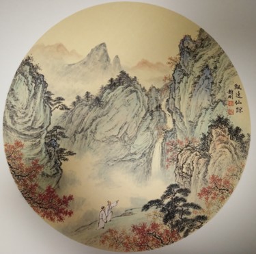 Malerei mit dem Titel "NO.22  Graceful fai…" von Gang Zhao Zhao Gang, Original-Kunstwerk, Pigmente