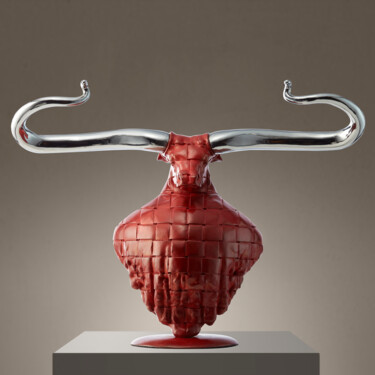 雕塑 标题为“牛太师” 由Zhao Yongchang, 原创艺术品, 青铜