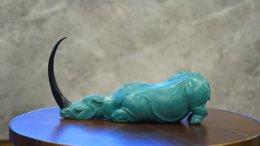雕塑 标题为“栖犀·英雄物语(松石绿色)The st…” 由Zhao Yongchang, 原创艺术品, 青铜