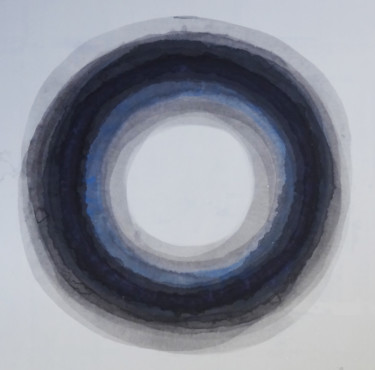 Peinture intitulée "Perspective6°" par Biru Zhao, Œuvre d'art originale, Encre Monté sur Châssis en bois