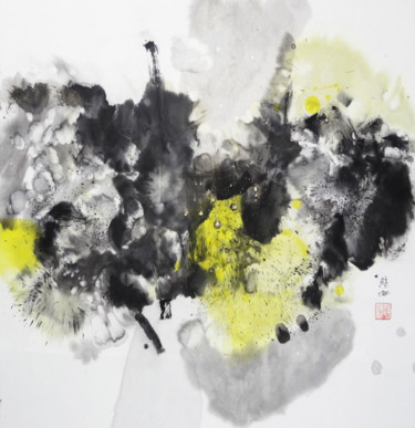 Peinture intitulée "Fleurs de rêve 2°" par Biru Zhao, Œuvre d'art originale
