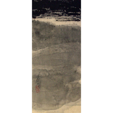 Peinture intitulée "paysage01" par Biru Zhao, Œuvre d'art originale, Encre