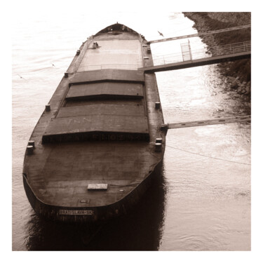 Photography titled "Written-Off Barge o…" by Zheka Khalétsky, Original Artwork, Non Manipulated Photography