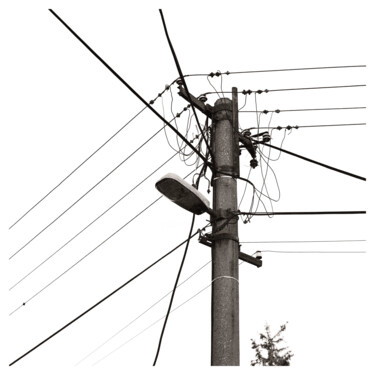 Fotografie getiteld "Transmission Pole" door Zheka Khalétsky, Origineel Kunstwerk, Niet gemanipuleerde fotografie