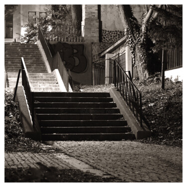Photography titled "Sofer's Stairs" by Zheka Khalétsky, Original Artwork, Non Manipulated Photography
