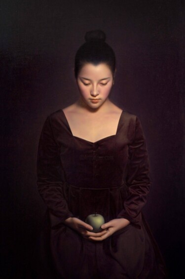 绘画 标题为“頶果” 由志雷 李, 原创艺术品, 油 安装在木板上
