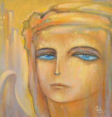 Painting titled "Angel" by Dim Safonsky, Original Artwork, Acrylic