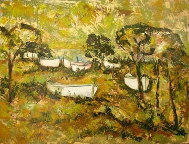 Painting titled "Autumn Idyll" by Zhivko Kozhuharov, Original Artwork