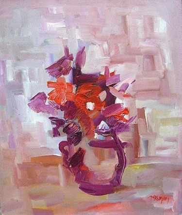 Painting titled "Vase" by Zhivko Kozhuharov, Original Artwork