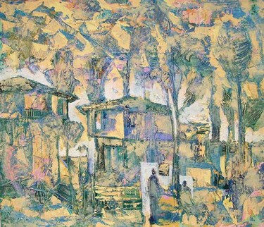 Painting titled "Landscape" by Zhivko Kozhuharov, Original Artwork