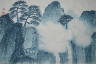 Pintura intitulada "The Misty Clouds of…" por Zhize Lv, Obras de arte originais, Pigmentos
