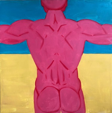 Картина под названием "Под защитой" - Ksenia Zhornikova Baryniya, Подлинное произведение искусства, Масло