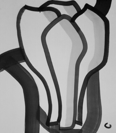 绘画 标题为“花果” 由朝乐门, 原创艺术品, 墨