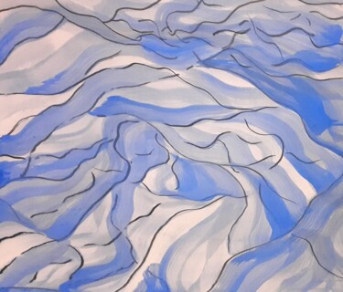 绘画 标题为“山脉” 由朝乐门, 原创艺术品, 水粉
