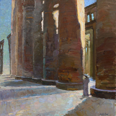 Pittura intitolato "Shadows of the old…" da Juliya Zhukova, Opera d'arte originale, Olio